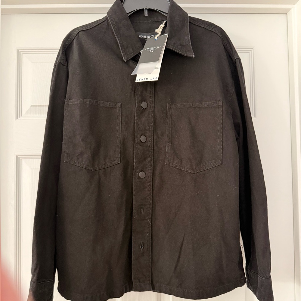 Kenneth Cole Black Denim Lab Shirt